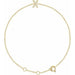 Ladies Natural Diamond Initial X Bracelet (I1, H+) — 14K Yellow Gold