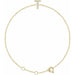 Ladies Natural Diamond Initial T Bracelet (I1, H+) — 14K Yellow Gold