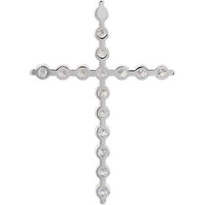 Lab-Grown Diamond Cross Pendant - Style R42307