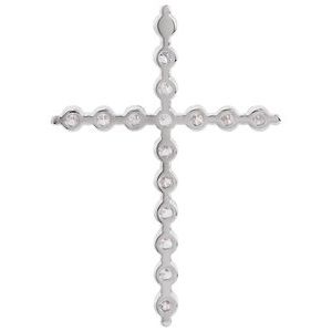 Lab-Grown Diamond Cross Pendant - Style R42307