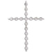 Lab-Grown Diamond Cross Pendant - Style R42307