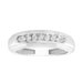 MEN'S BAND 0.15CT ROUND DIAMOND 10K WHITE GOLD