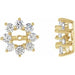 Ladies Diamond Earring Jackets with 4.5mm ID — 14K Yellow Gold