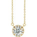 Ladies Natural Diamond Necklace (I1, G-H) — 14K Yellow Gold