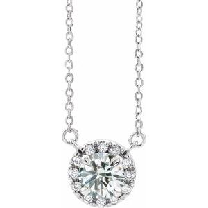 Ladies Natural Diamond Necklace (I1, G-H) — Sterling Silver