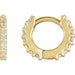 Ladies Natural Diamond 10.32 mm Hoop Earring (I1, G-H) — 14K Yellow Gold