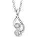 Ladies Natural Diamond Hold You Forever® Necklace (Si2-Si3, G-H) — Platinum