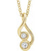 Ladies Natural Diamond Hold You Forever® Necklace (I1, G-H) — 14K Yellow Gold