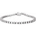 Ladies Natural Diamond Line Bracelet (I1, G-H) — 14K White Gold