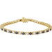 Ladies Natural Diamond Line Bracelet (I1, G-H) — 14K Yellow Gold