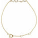 Ladies Natural Diamond Bar Bracelet (I1, H+) — 14K Yellow Gold