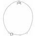 Ladies Natural Diamond Cross 6 1/2-7 1/ Bracelet (I1, H+) — 14K White Gold