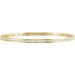Ladies Natural Diamond Stackable Bangle Bracelet (I1, H+) — 14K Yellow Gold