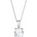 Ladies Natural Diamond Necklace (I1, G-H) — 14K White Gold