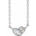 Ladies Natural Diamond Necklace (Si2-Si3, G-H) — Platinum