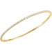 Lab-Grown Diamond Accented Bangle Bracelet
