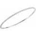 Lab-Grown Diamond Accented Bangle Bracelet