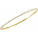Lab-Grown Diamond Accented Bangle Bracelet