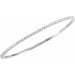 Lab-Grown Diamond Accented Bangle Bracelet
