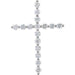 Lab-Grown Diamond Cross Pendant - Style R42307