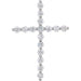 Lab-Grown Diamond Cross Pendant - Style R42307