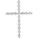 Lab-Grown Diamond Cross Pendant - Style R42307