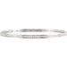 Ladies Natural Diamond Stackable Bangle Bracelet (I1, H+) — 14K White Gold