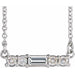 Ladies Natural Diamond Necklace (Si2-Si3, G-H) — Platinum