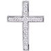 Ladies Natural Diamond Cross Pendant — Platinum