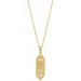 Ladies Natural Diamond Initial J Necklace (I1, H+) — 14K Yellow Gold