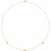 Ladies Natural Diamond 3-Station Necklace (I1, H+) — 14K Yellow Gold