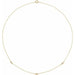 Ladies Natural Diamond 3-Station Necklace (I1, H+) — 14K Yellow Gold