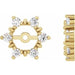 Ladies Natural Diamond Earring Jackets with 4.7 mm ID — 14K Yellow Gold