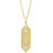 Ladies Natural Diamond Initial Y Necklace (I1, H+) — 14K Yellow Gold