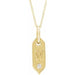 Ladies Natural Diamond Initial W Necklace (I1, H+) — 14K Yellow Gold