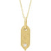 Ladies Natural Diamond Initial V Necklace (I1, H+) — 14K Yellow Gold