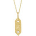 Ladies Natural Diamond Initial X Necklace (I1, H+) — 14K Yellow Gold