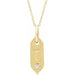 Ladies Natural Diamond Initial T Necklace (I1, H+) — 14K Yellow Gold