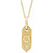 Ladies Natural Diamond Initial Q Necklace (I1, H+) — 14K Yellow Gold
