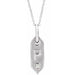Ladies Natural Diamond Initial P Necklace (I1, H+) — 14K White Gold