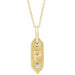 Ladies Natural Diamond Initial P Necklace (I1, H+) — 14K Yellow Gold