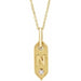Ladies Natural Diamond Initial N Necklace (I1, H+) — 14K Yellow Gold