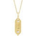 Ladies Natural Diamond Initial L Necklace (I1, H+) — 14K Yellow Gold