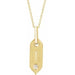 Ladies Natural Diamond Initial I Necklace (I1, H+) — 14K Yellow Gold
