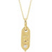 Ladies Natural Diamond Initial C Necklace (I1, H+) — 14K Yellow Gold