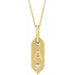 Ladies Natural Diamond Initial A Necklace (I1, H+) — 14K Yellow Gold