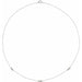 Ladies Natural Diamond 3-Station Necklace (I1, H+) — 14K White Gold