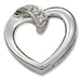 Ladies Natural Diamond Heart Pendant (Si2-Si3, G-H) — Platinum