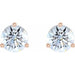 Lab-Grown Diamond Round 3-Prong Cocktail-Style Stud Earrings