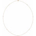 Ladies Natural Diamond 7-Station Necklace (I1, H+) — 14K Rose Gold